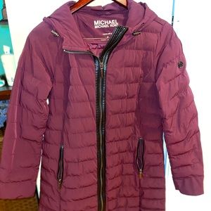 Michael Kors Dark Ruby/Maroon Packable Jacket